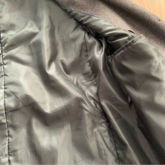 Merona Wool Blend Dark Charcoal Gray Pea Coat – Men’s Small - Picture 6 of 12